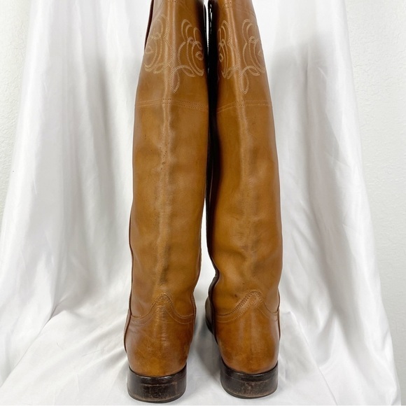 Golden Goose Pony Tall Leather Distressed Riding Boots - Picture 7 of 15